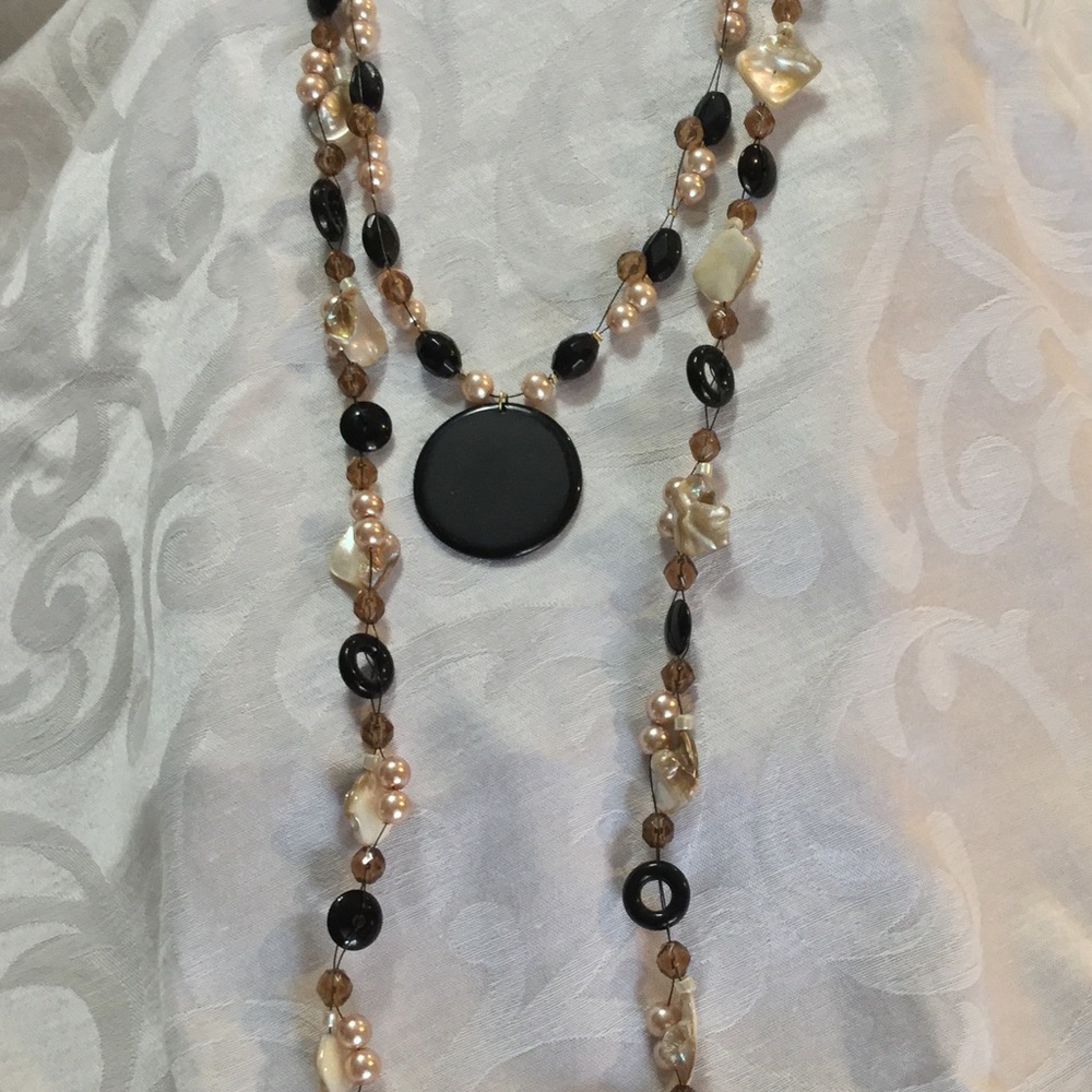 💜  Cookie Lee abalone & pearls set